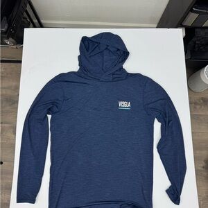 VISSLA Men's Navy long sleeve shirt SPF medium